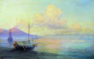 company of captain reinier reael known as themeagre company Painting - Ivan Aivazovsky the bay of naples in the morning Seascape